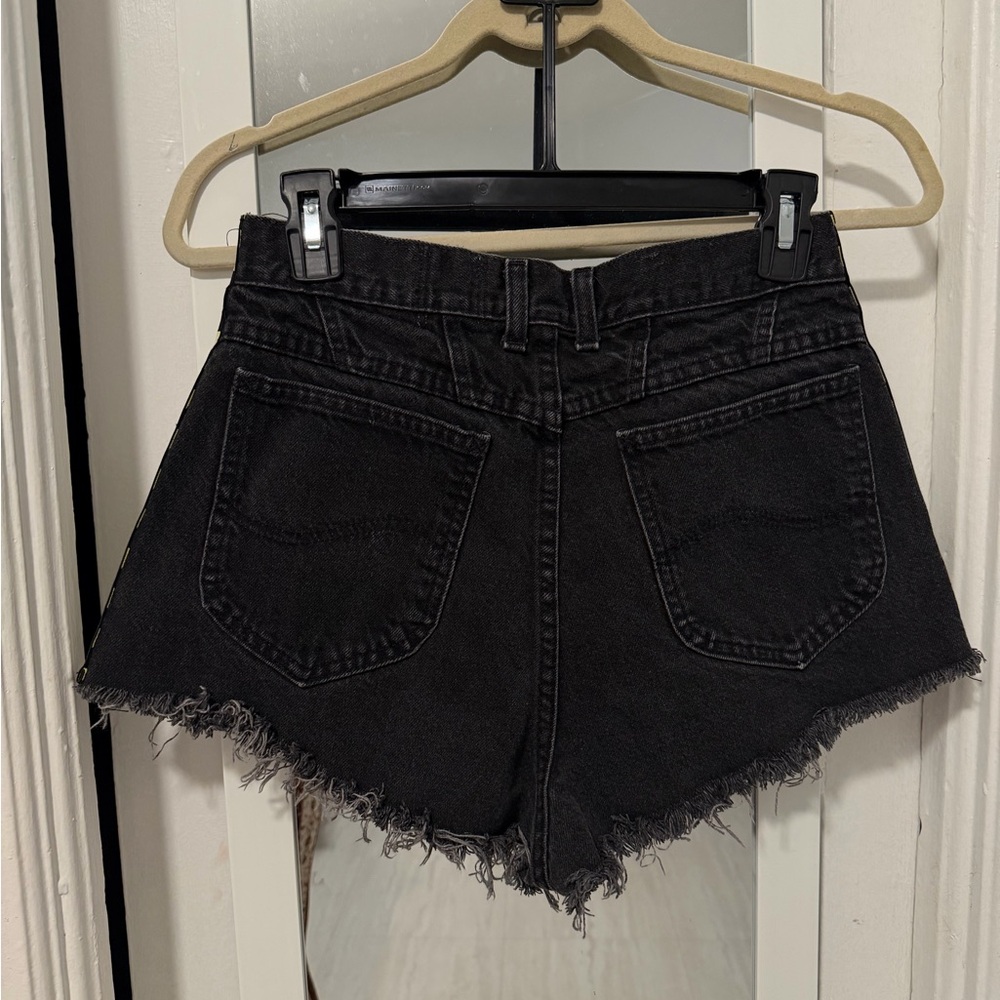 LF Furst of a Kind | High Rise Upcycled Lee Jean Shorts - Picture 3 of 3